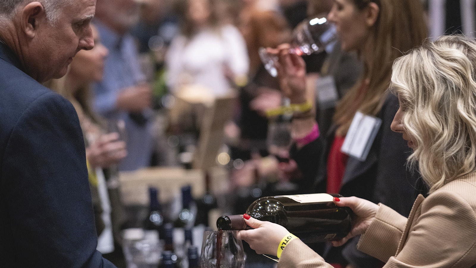 More than 1,000 attendees enjoyed more than 200 wines from around the world, all rated 90 points or higher]