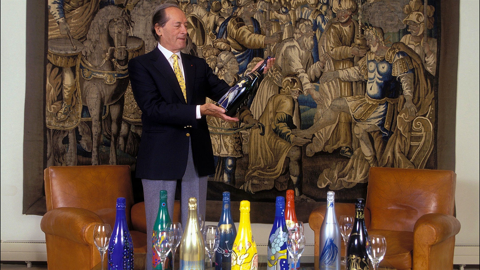  Claude Taittinger promoted great cuisine and modern art, while also selling his family's Champagne brand.