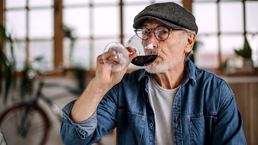 The researchers believe the polyphenols in a glass of wine can help maintain memory and reduce the risk of dementia.