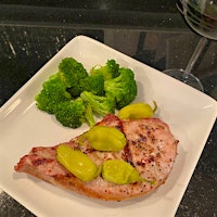 This versatile recipe only requires a dry rub, a topping of pepperoncini peppers for a little kick and some simply steamed veggies, but can be dressed up with a marinade and almost any side dish.Grilled Pork Chops with Pepperoncini