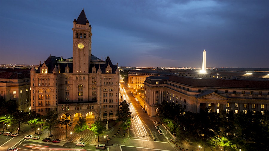 Dating to 1899, the Old Post Office (left), now the Waldorf Astoria Washington, D.C., will add the Bazaar to its set of restaurants.