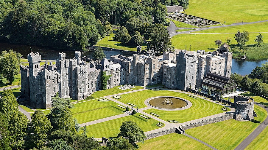 Home to The George V Room, Ashford Castle is a hotel set amidst the idyllic countryside of Ireland's Connemara district.