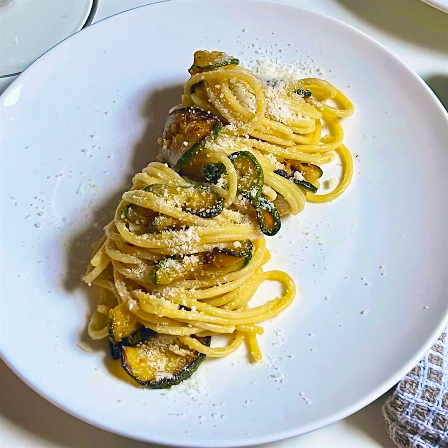 Transport yourself to Italy’s Amalfi Coast with this vegetarian pasta dish.