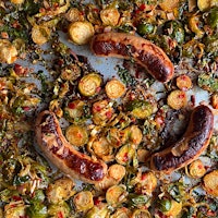 Calabrian chiles can add zest to anything from sandwiches to pasta sauces, or even the most simple of veggies.One-Pan Calabrian Chile Brussels Sprouts and Sausages