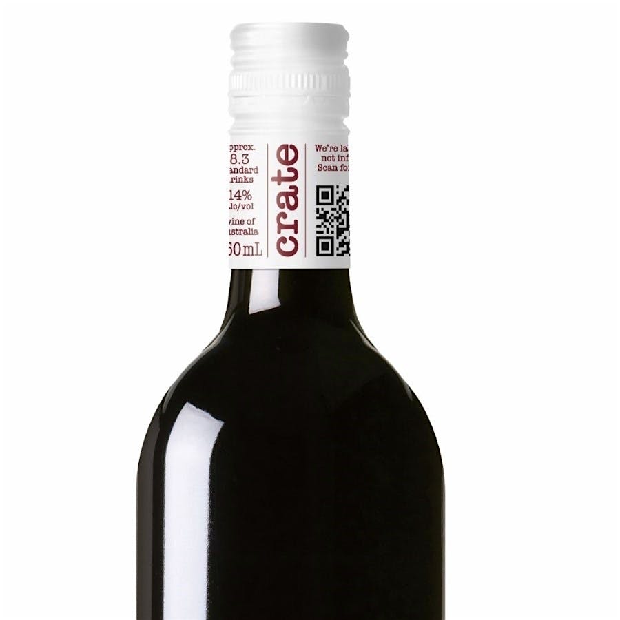 Fourth Wave Wine's Crate bottles hold all their information, including the brand name, on their aluminum capsules.