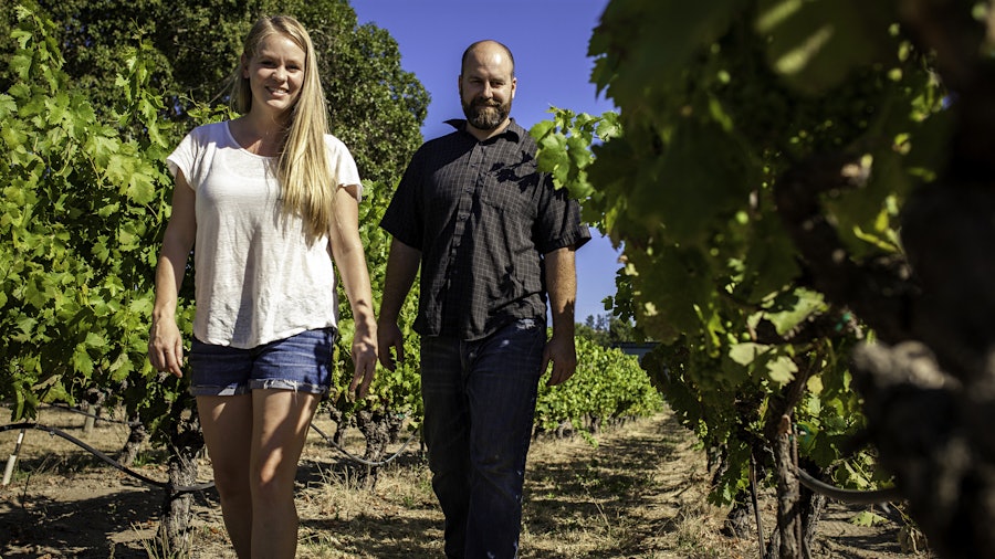 Megan and Ryan Glaab of Ryme Cellars are among the California winemakers inspired by Steve Matthiasson to work with white Italian grape varieties, such as Ribolla Gialla and Vermentino, in areas better known for Cabernet, Chardonnay and Pinot Noir.