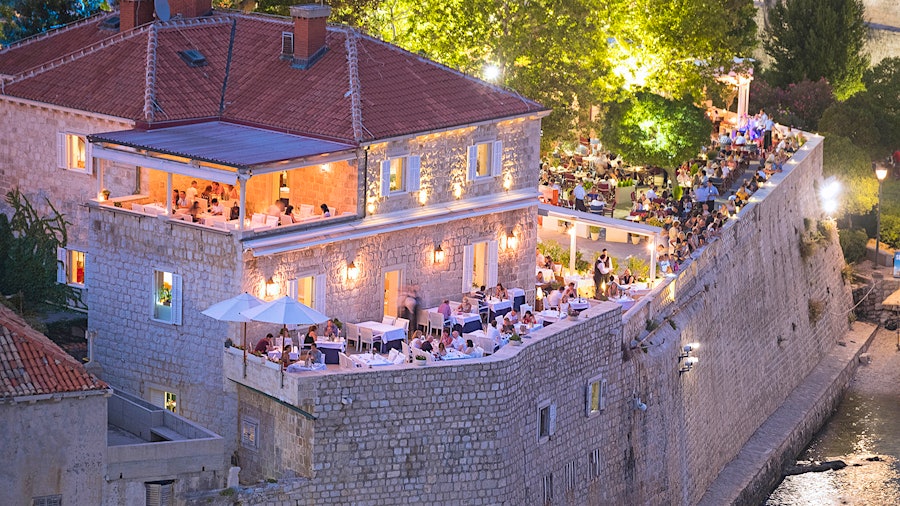 In addition to great wine and food, Dubrovnik's Nautika offers guests stunning seaside views.