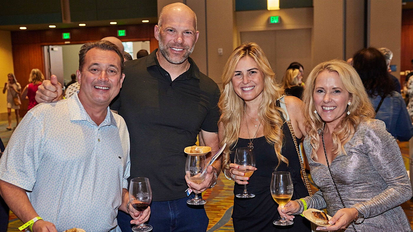  Four Festival guests at the Palm Beach Food &amp; Wine Festival.