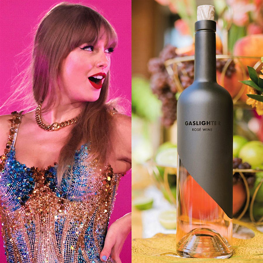 Taylor Swift Drinking Wine