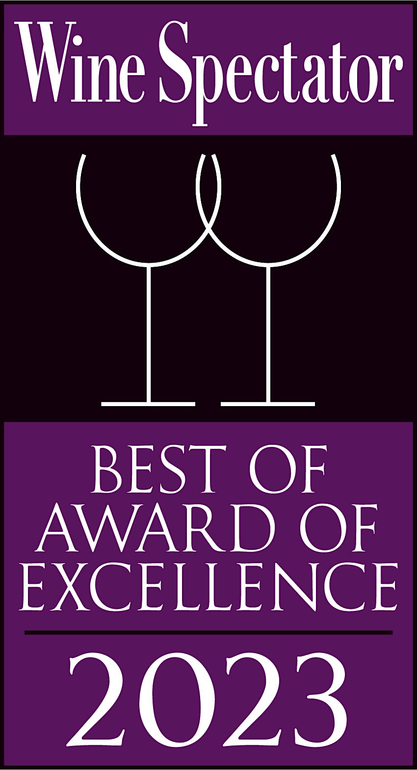 Wine Spectator Award of Excellence: 2021