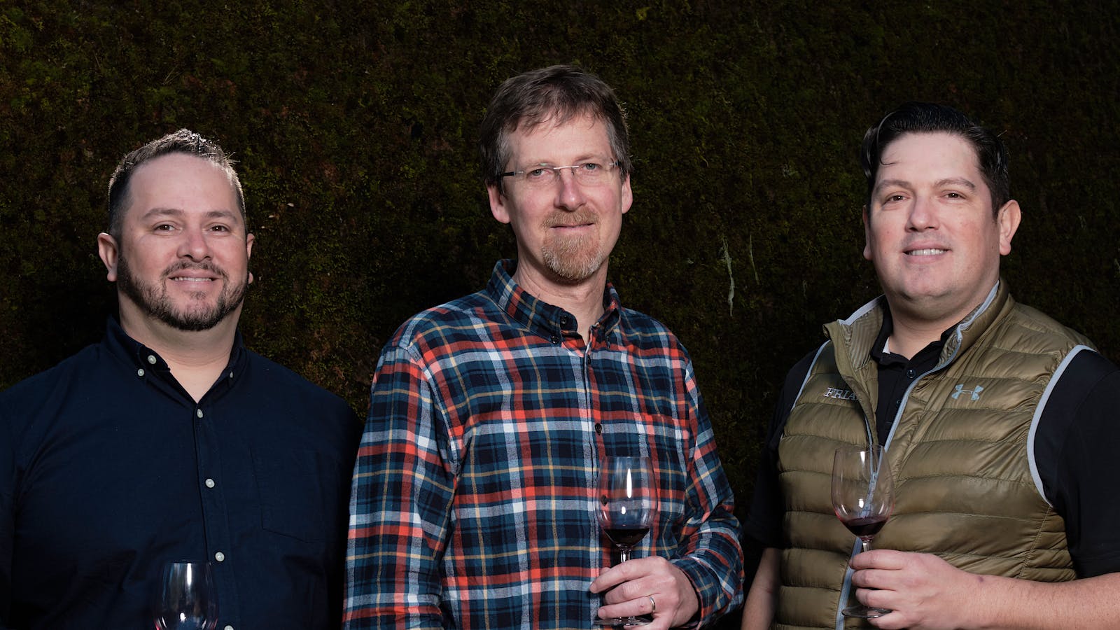 From left: Frias Family Vineyard's Manny Frias, winemaker Todd Heth and Fernando Frias