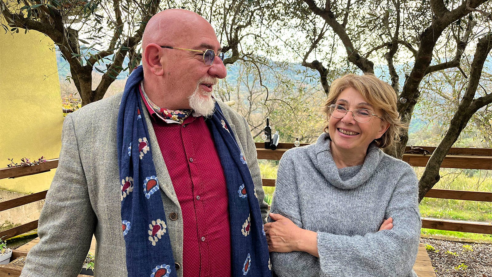 Bruno De Conciliis with his sister, Paola, at the family's Viticoltori De Conciliis wine estate