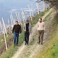 Silvano, Giovanni and Luca Pasquero-Elia, left to right, walk the steep vineyards of Sorì Paitin, the source of some of their prized Nebbiolos.Barbaresco Winery Paitin Expands into Alto Piemonte