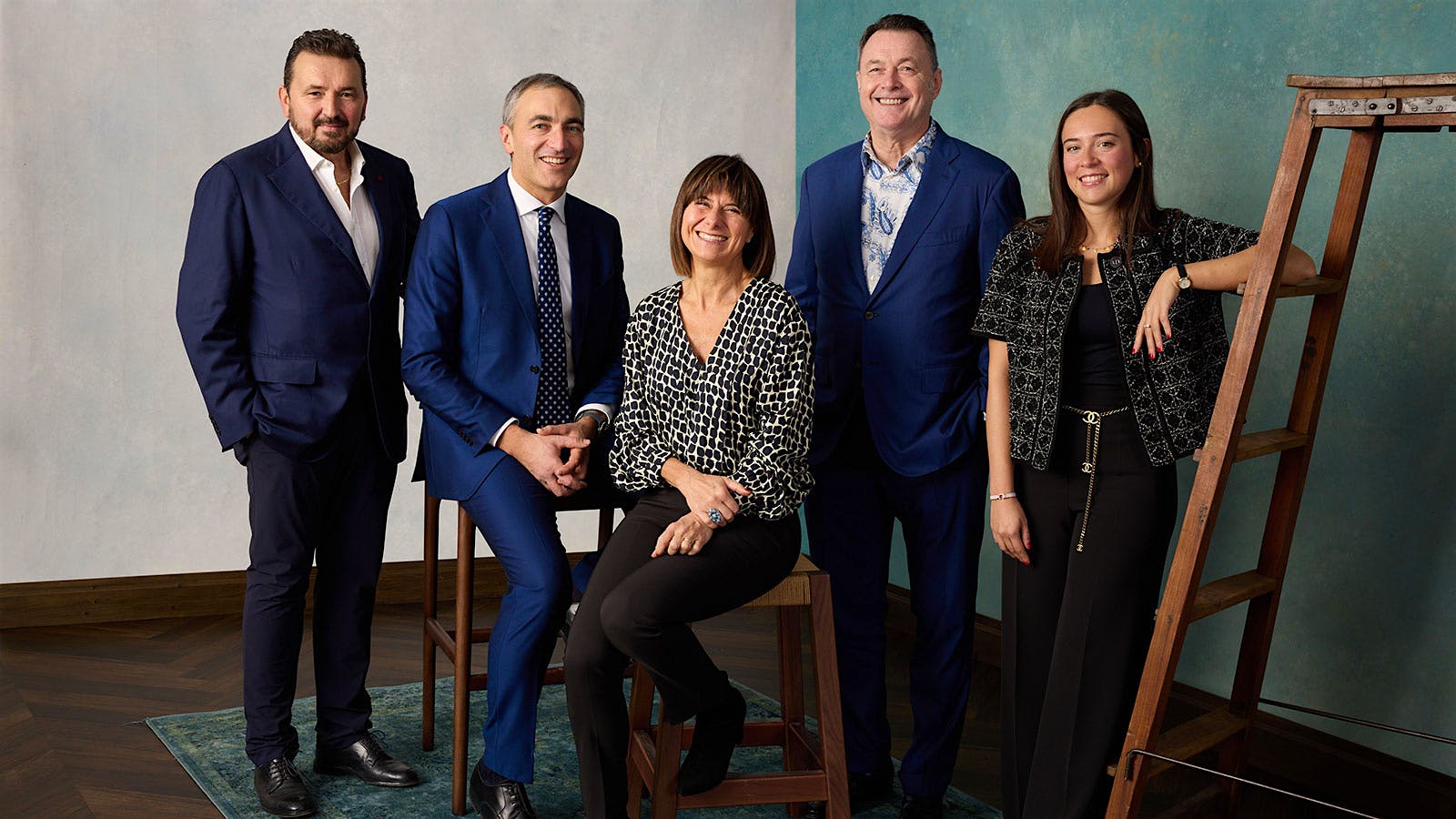 From left: Valter Fissore of Elvio Cogno, Giuseppe Vaira of G.D. Vajra, Barbara Sandrone of Luciano Sandrone, Wine Spectator senior editor Bruce Sanderson and Federica Boffa of Pio Cesare