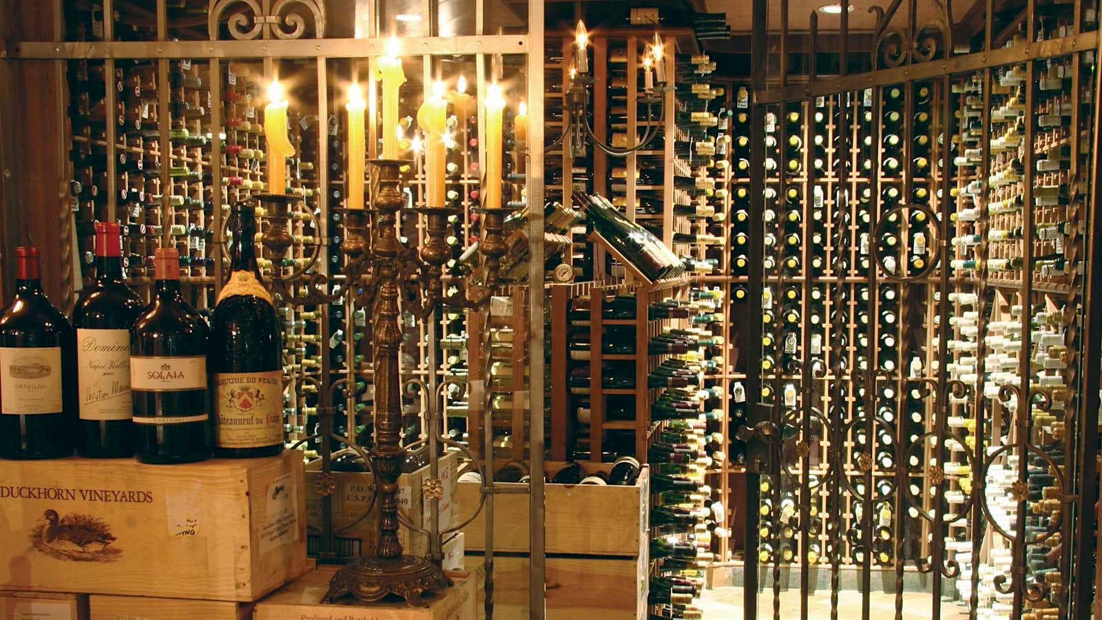 The cellar of Grand Award winner the Post Hotel in Alberta, Canada