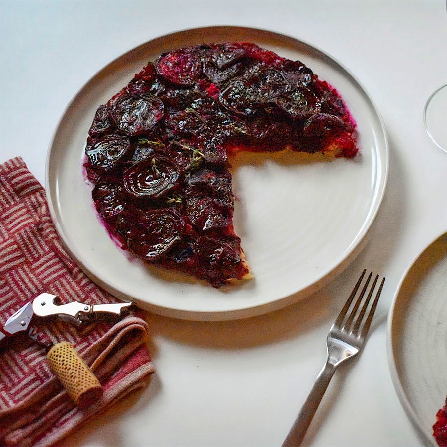 This easy dinner main or appetizer pairs well with a ripe but polished Côtes du Rhône blend.