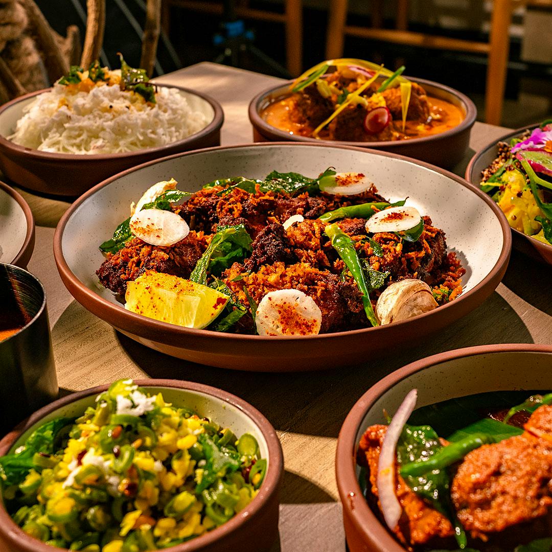 Award of Excellence winner Copra in San Francisco is inspired by the cuisines of Sri Lanka and India’s southernmost states.