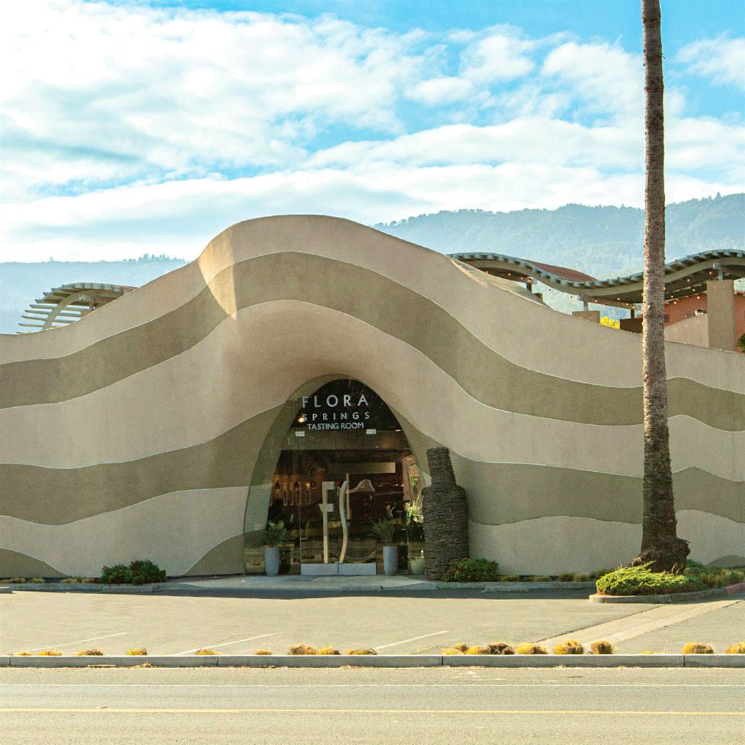 Flora Springs Winery has a striking tasting room on Highway 29 near St. Helena.