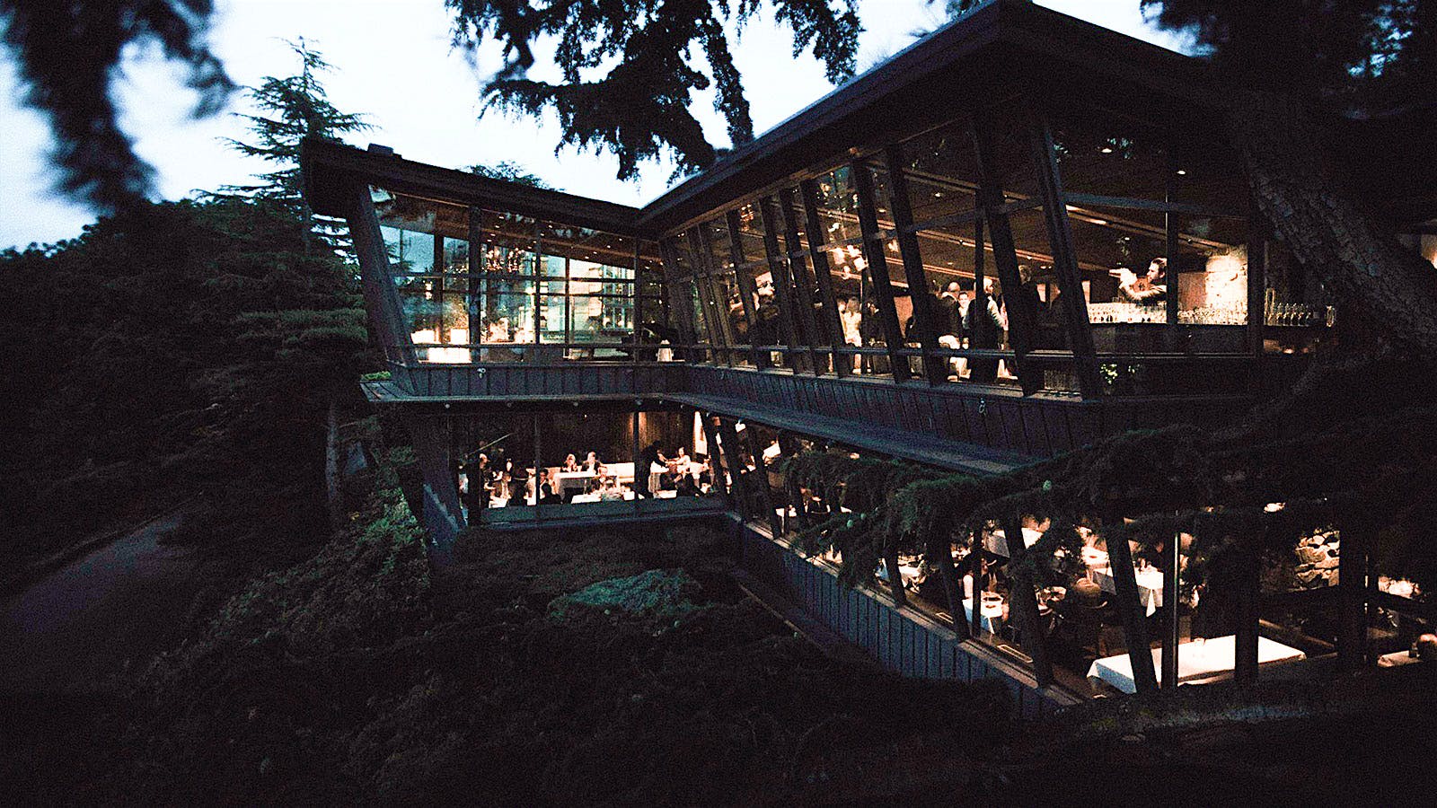  The exterior of Canlis restaurant in Seattle