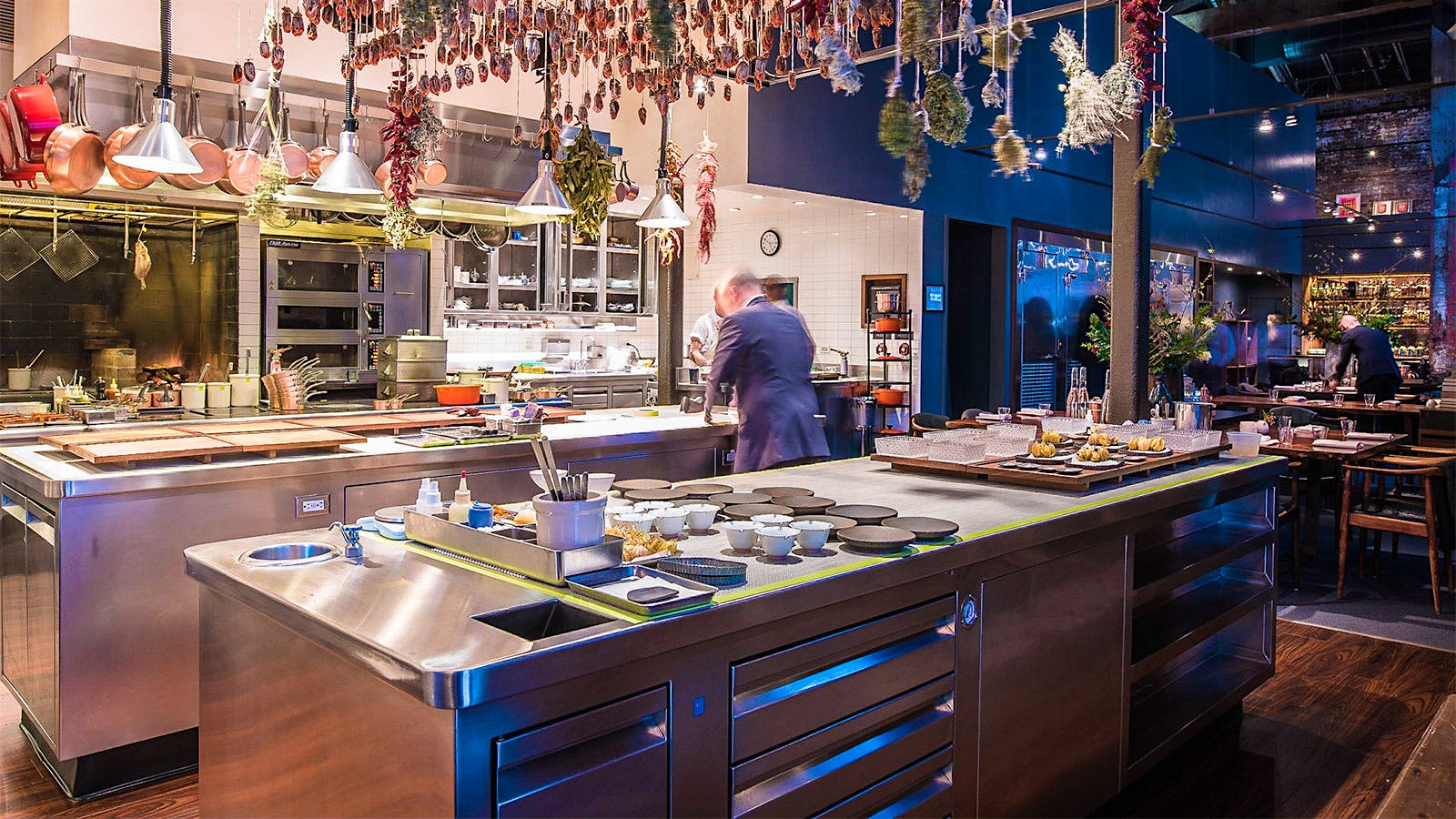 The kitchen at Saison in San Francisco