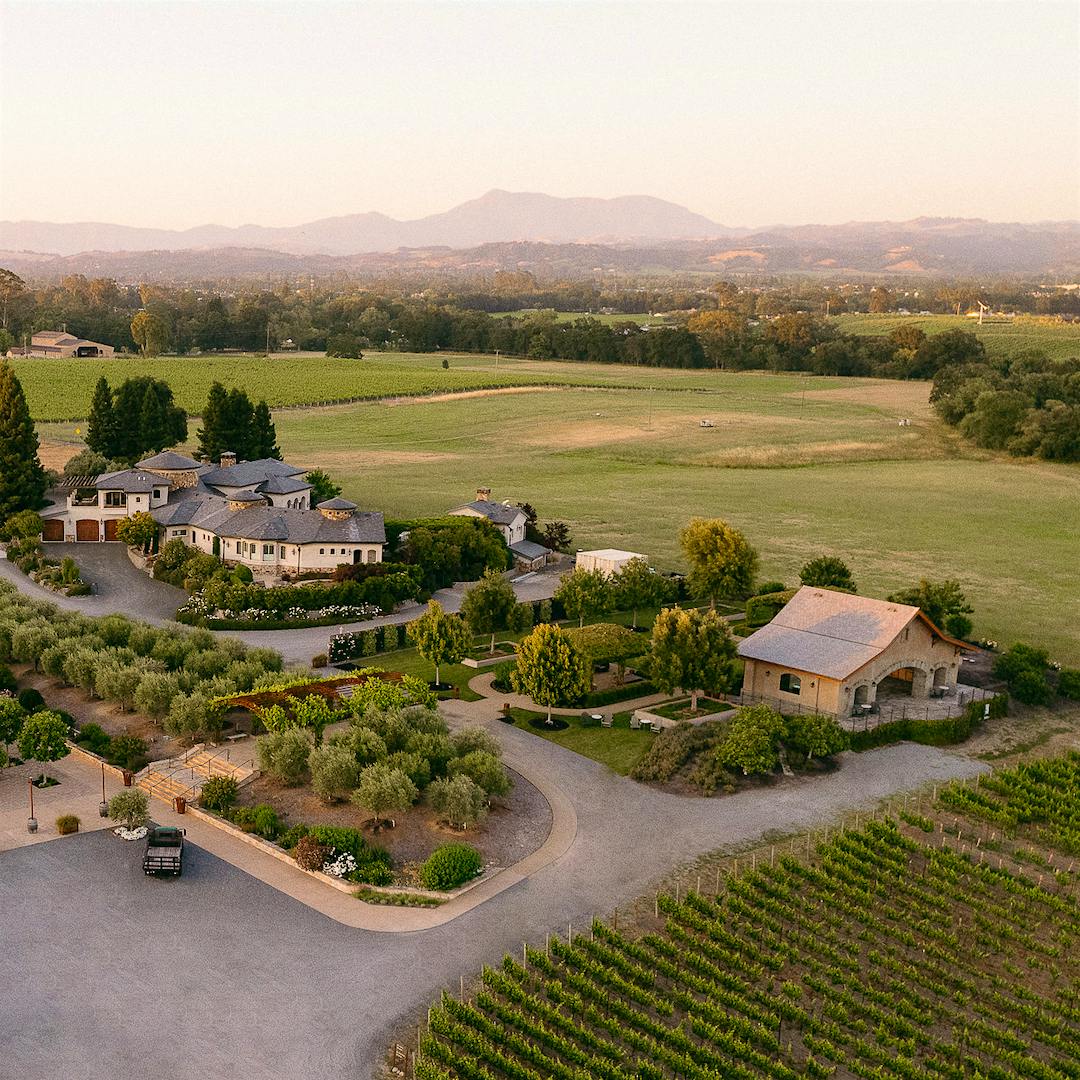 Bricoleur Vineyards in Russian River Valley is surrounded by its 20-acre estate vineyard planted to Pinot Noir and Chardonnay.
