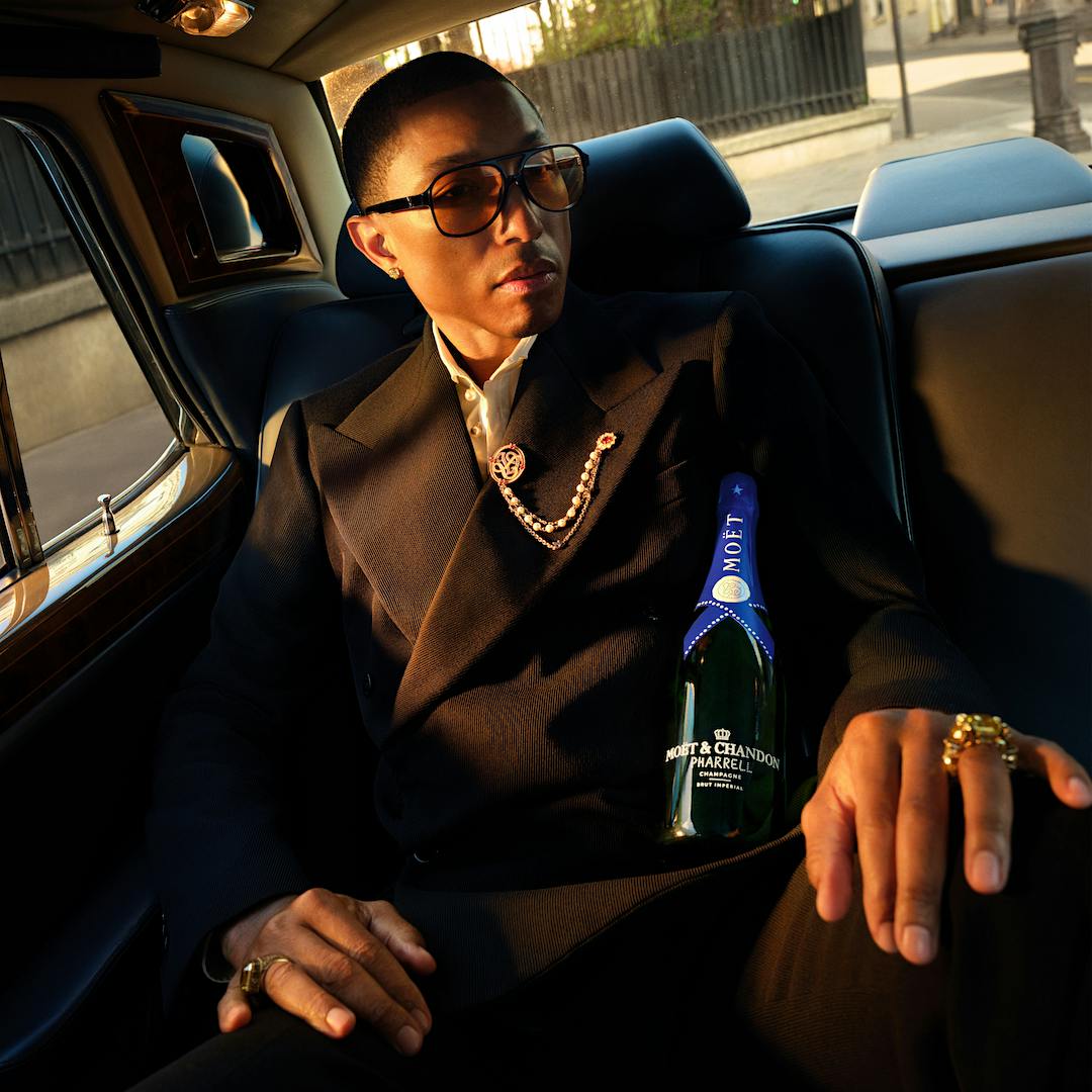 Raise the bar and your cups to the stars with Pharrell Williams and Moët & Chandon Champagne.