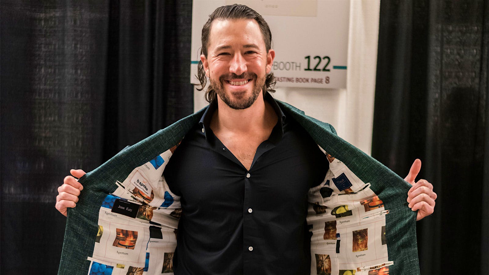  Aperture Cellars owner Jesse Katz showed off his fashion sense at the Sheraton Grand Chicago Riverwalk for the first night of the 2025 Wine Spectator Grand Tour.