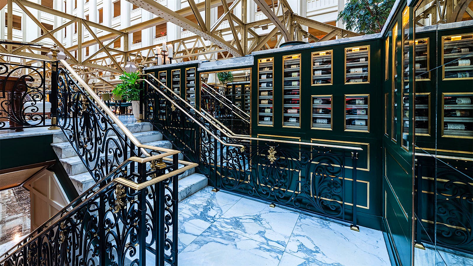  Stairs leading into the dining room of the Bazaar by Jos&eacute; Andr&eacute;s in Washington, D.C.