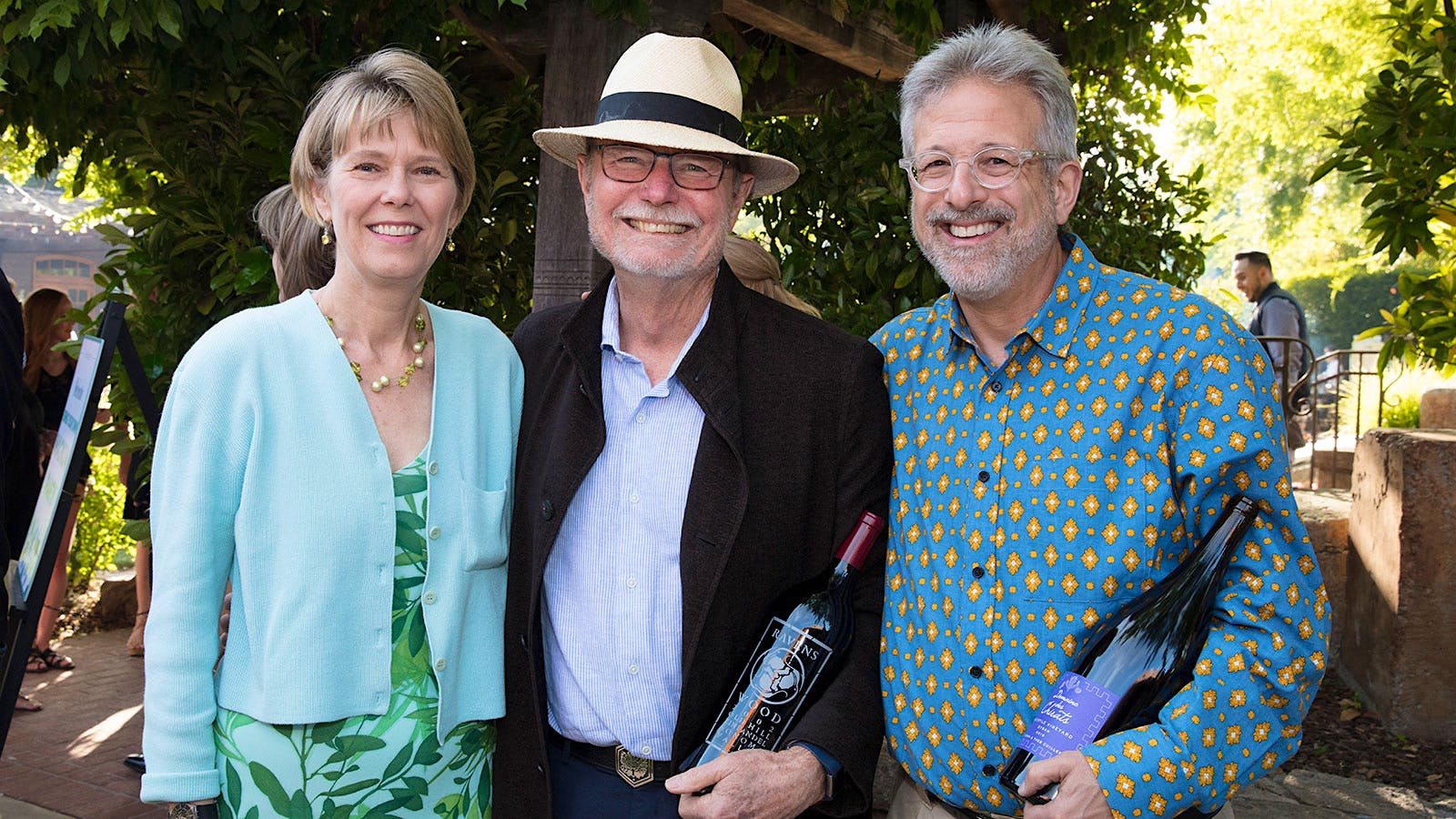  Alexandra Cohn, Joel Peterson and Jeff Cohn at Wine Spectator's 2018 Bring Your Own Magnum Party in Sonoma.