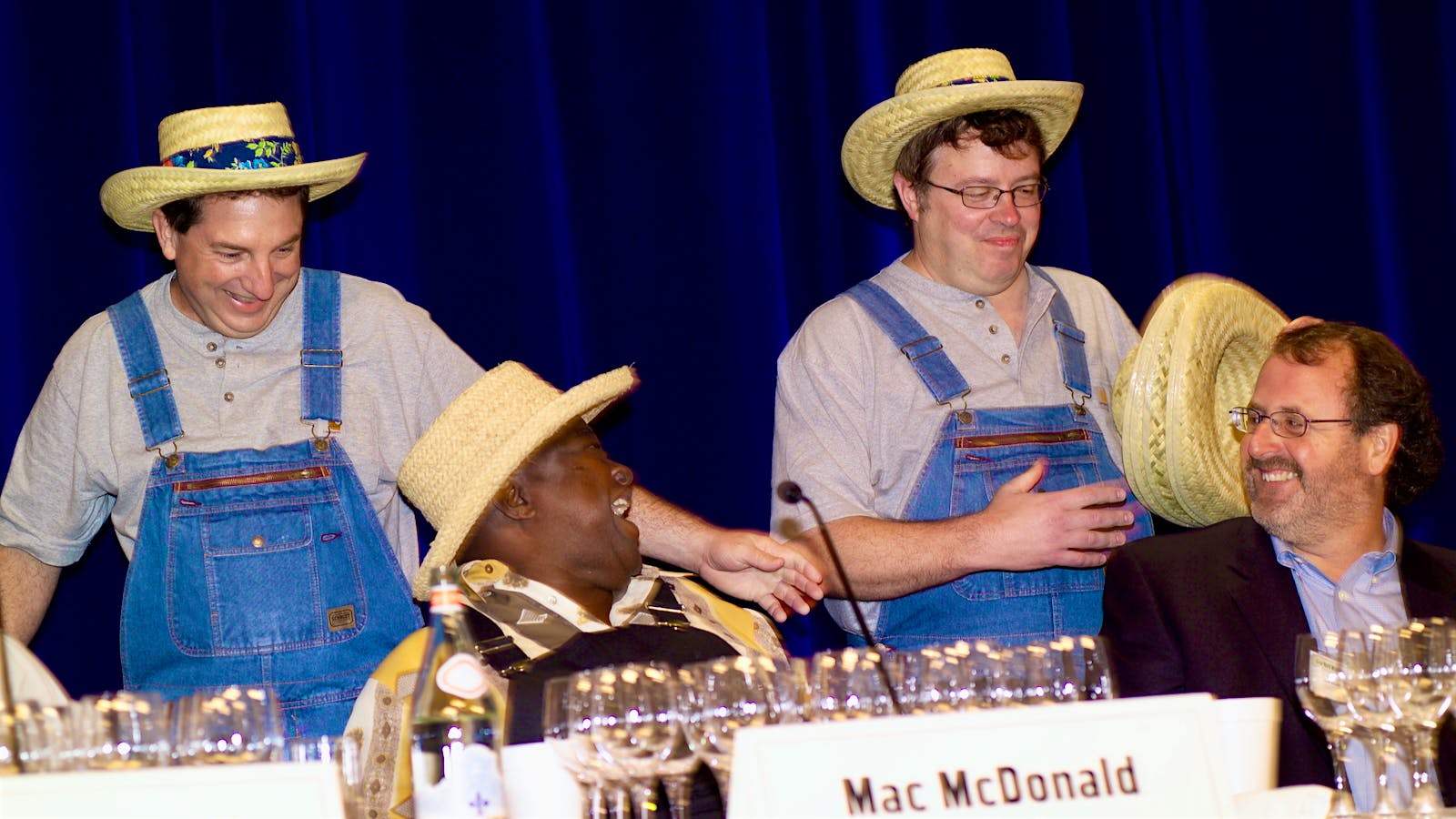  Mac McDonald at the 2009 Wine Experience with Brian Loring and Adam Lee.
