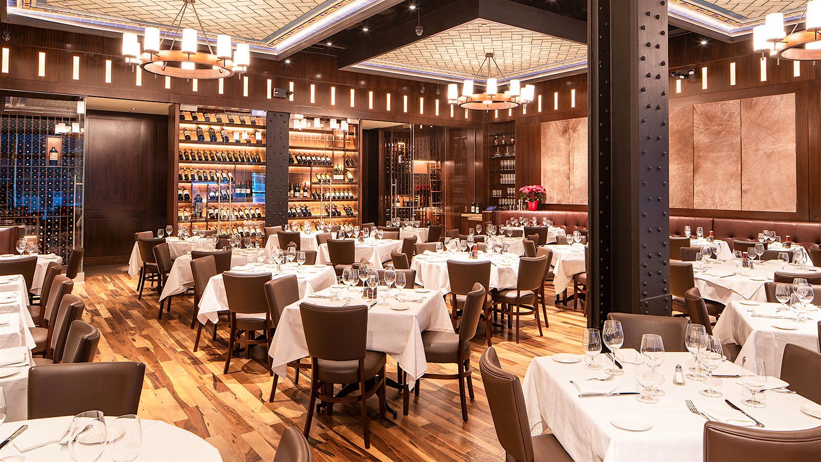  The dining room of Wolfgang's Steakhouse by Wolfgang Zwiener in New York City
