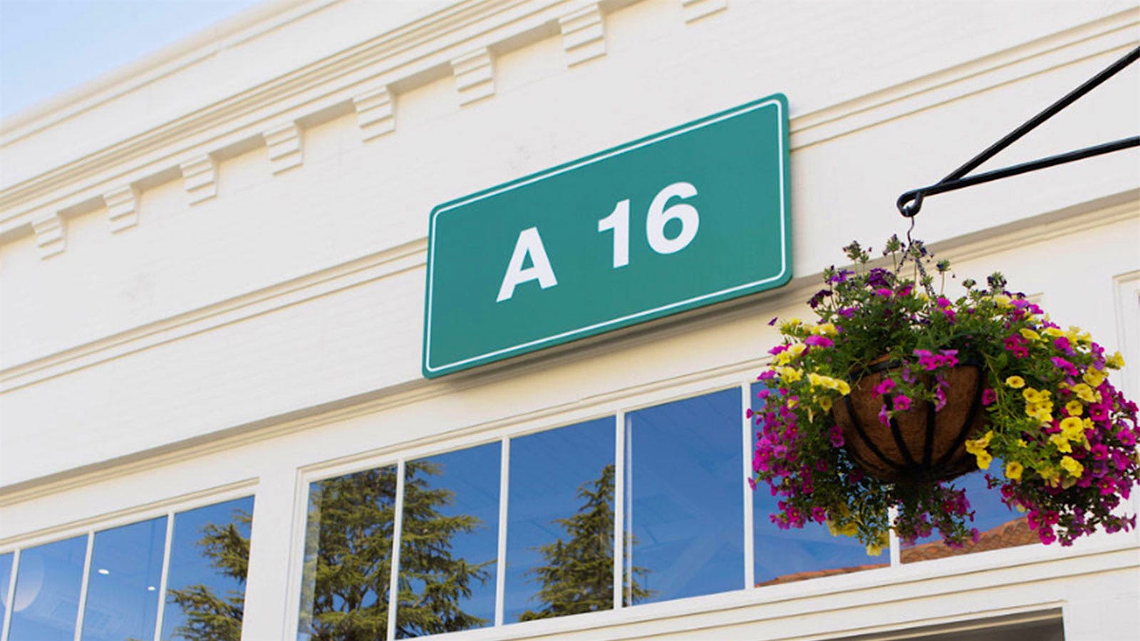  The exterior of A16 in Napa Valley