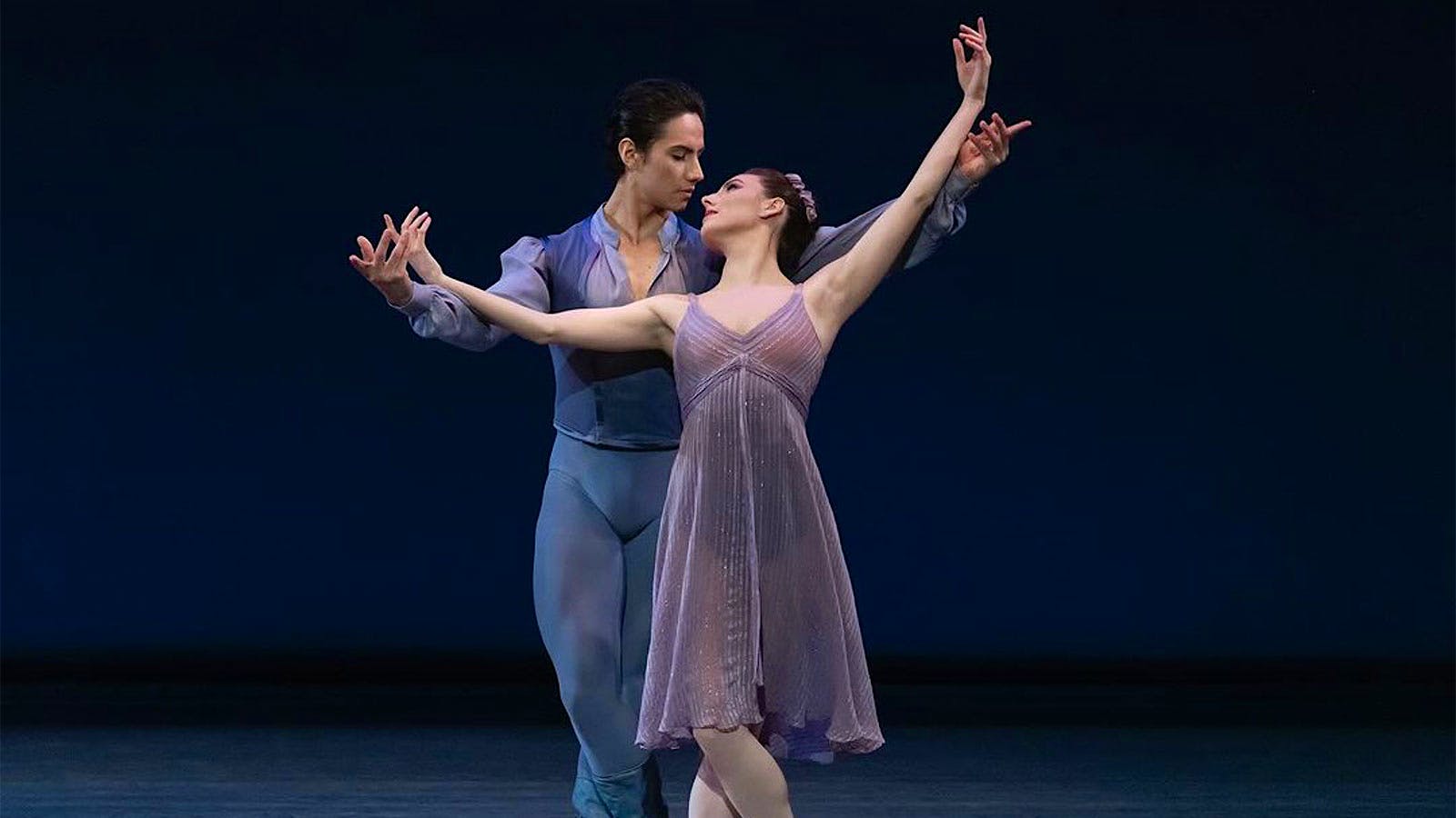  Tiler Peck and Roman Mejia dancing