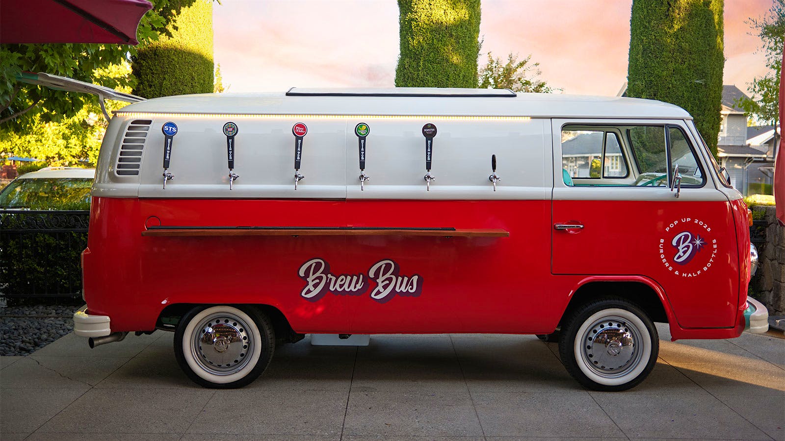  The &ldquo;Brew Bus&rdquo;&nbsp;from Burgers and Half Bottles in Napa.