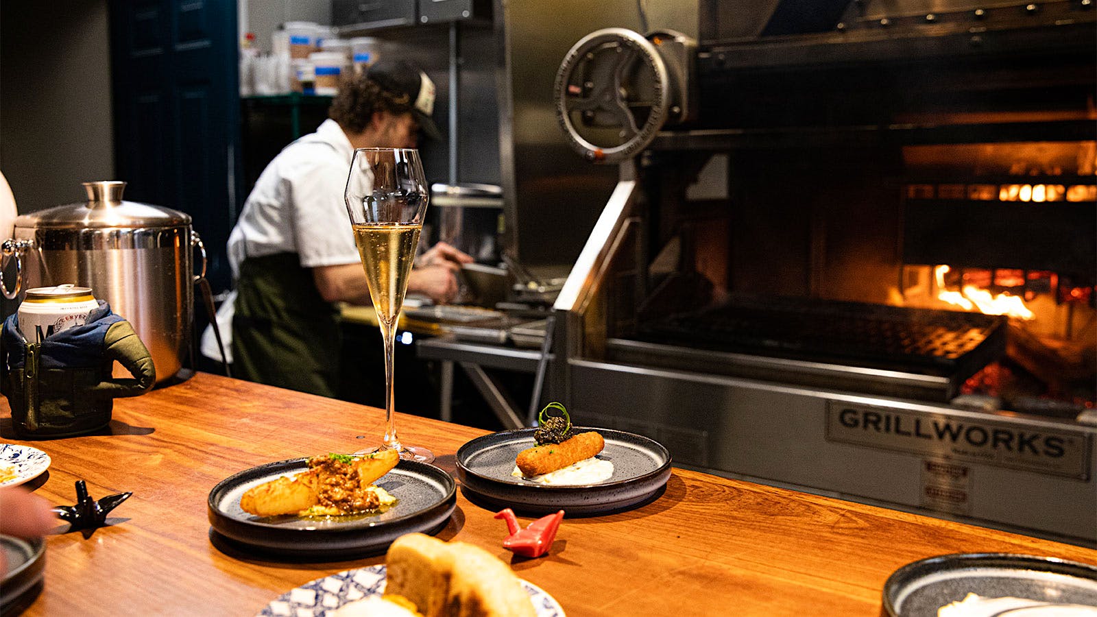 Agni is named after the Hindu god of fire, fitting for a restaurant centered on a wood-fired grill.