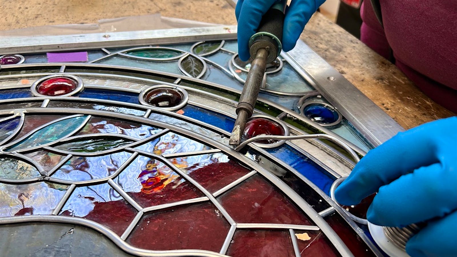  Stained glass windows from the original Miravalle estate's Victorian mansion.