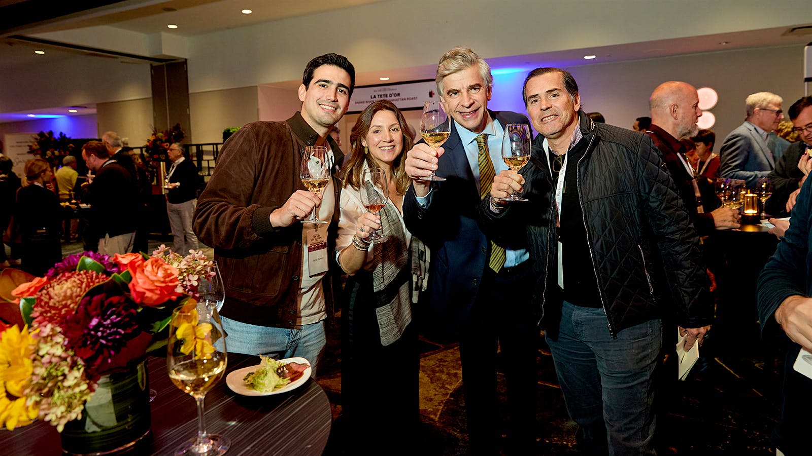  Don Melchor winemaker Enrique Tirado with friends at the 2025 New York Wine Experience at the New York Marriott Marquis.
