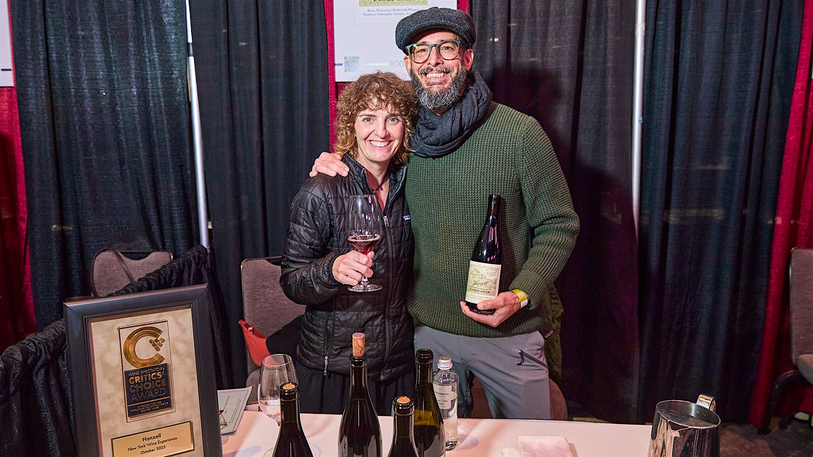  Eli and Jason Jardine, director of winemaking at Hanzell, at the 2025 NY Wine Experience
