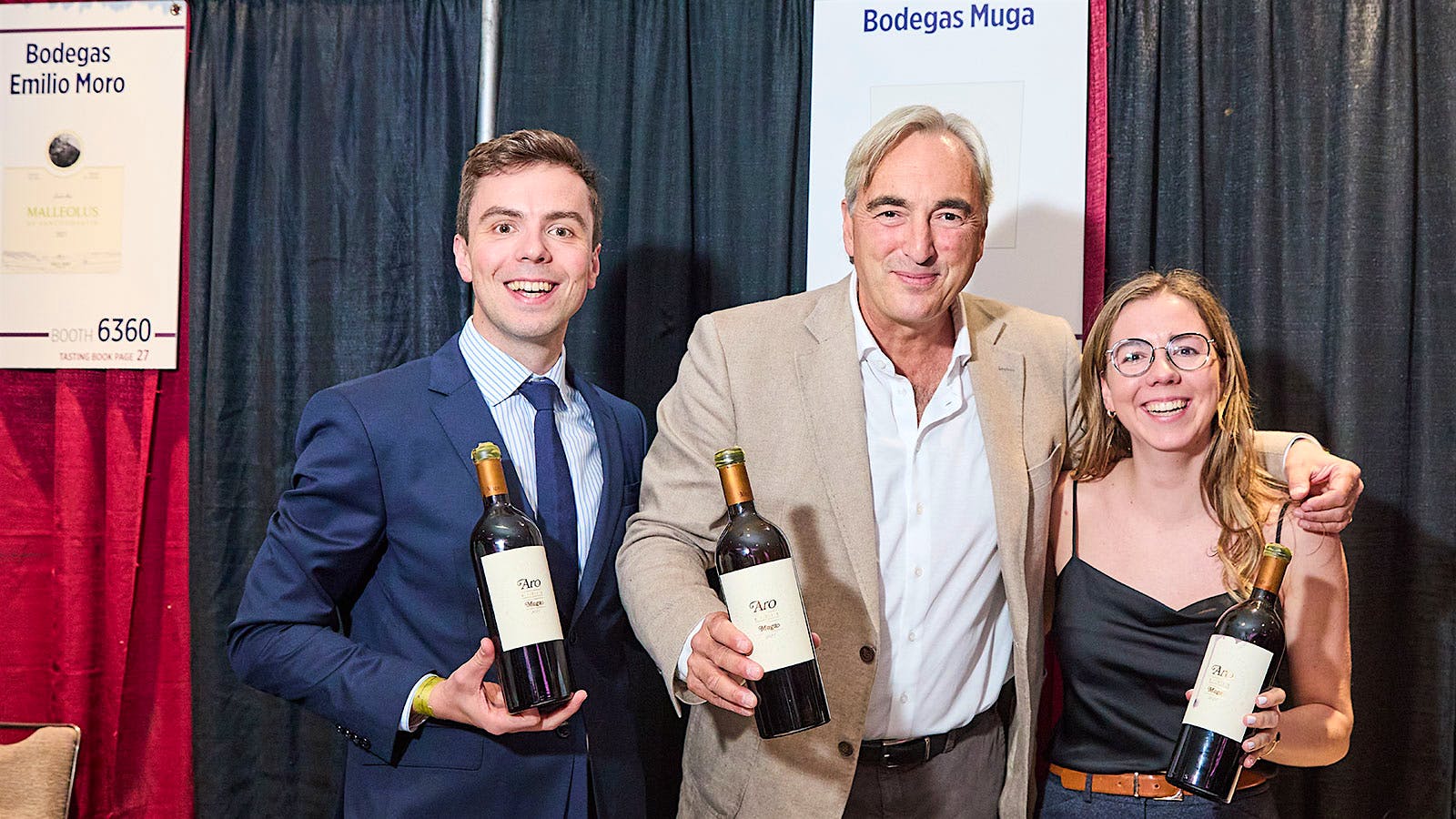  Importers Victor and Monica Ordoñez with Bodegas Muga co-owner Manuel Muga at the 2025 NY Wine Experience