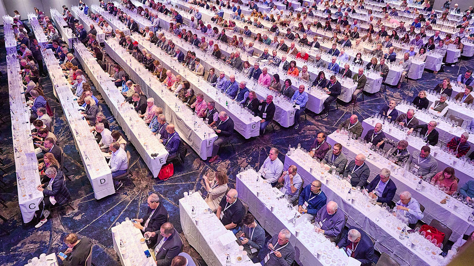  The crowd at the 2025 New York Wine Experience at the New York Marriott Marquis.