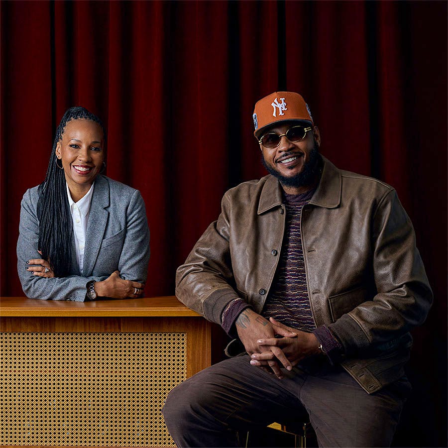 Asani Swann and Carmelo Anthony co-founded VII(N) The Seventh Estate, naming it with two references to Anthony’s iconic number seven jersey from his time playing for the Oklahoma City Thunder and the New York Knicks.