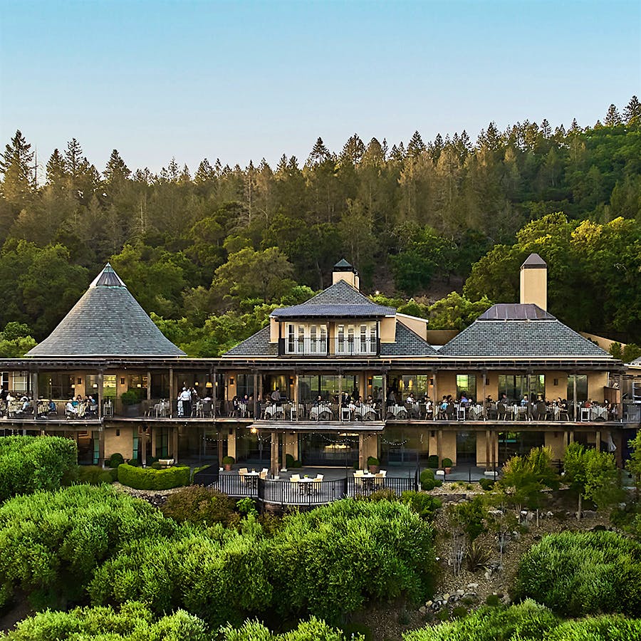 Auberge du Soleil offers top-notch wines, nestled into the hills of Napa Valley.