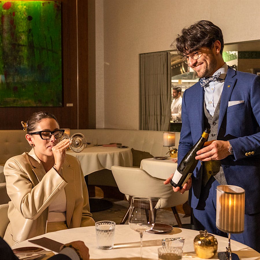 Wine director Aukai Bell oversees a list of more than 2,000 wines at Grand Award winner Gabriel Kreuther.