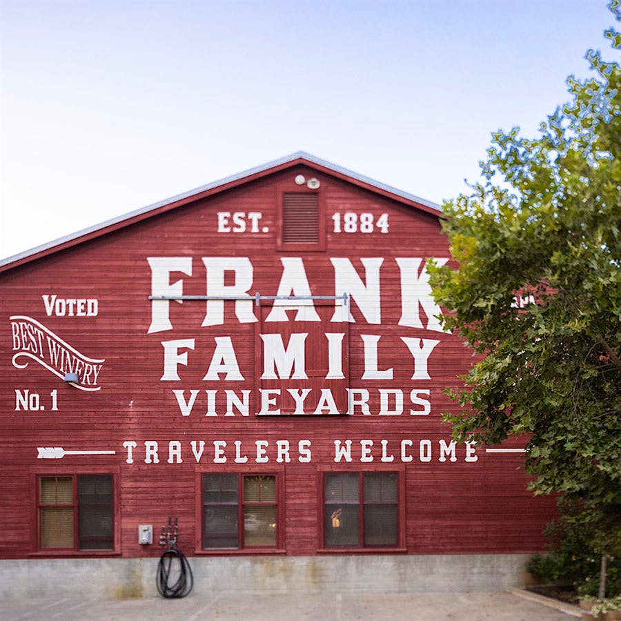 Napa-based Frank Family Vineyards uses grapes from the nearby Carneros region for its noteworthy Chardonnay.