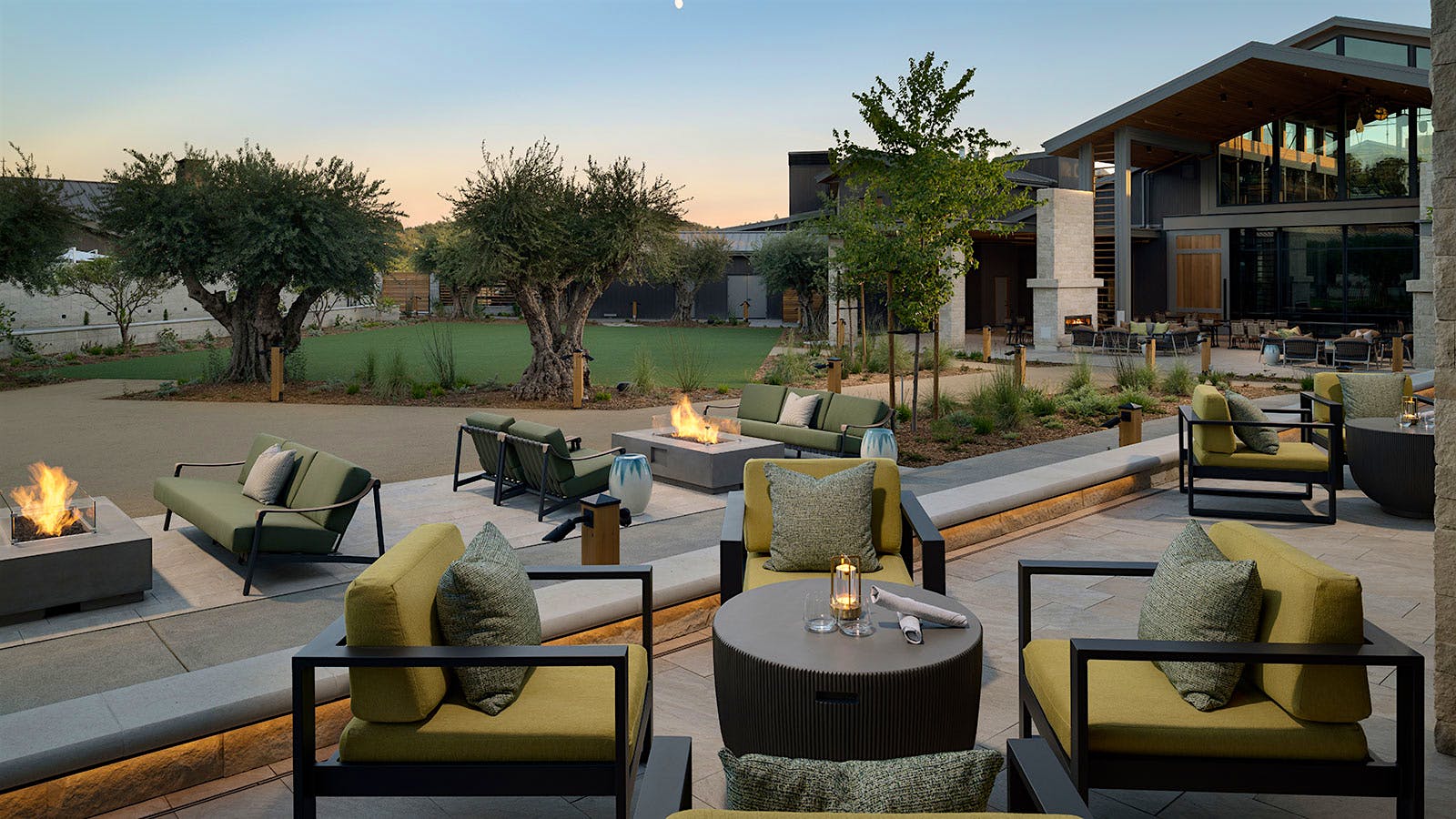  The patio of Folia at Appellation Healdsburg