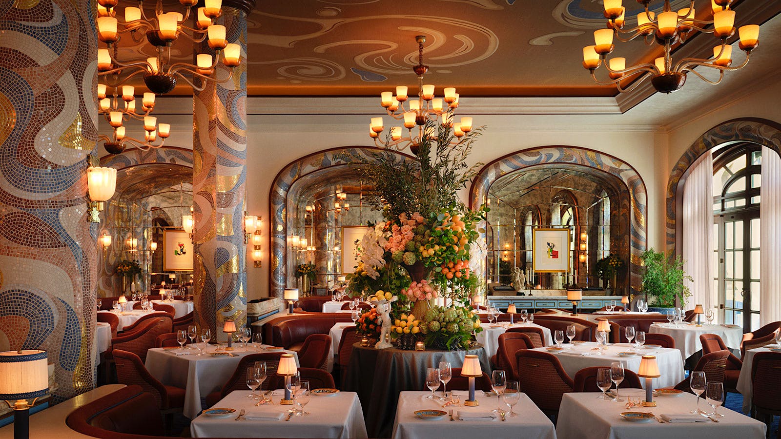  The interior of Carbone Riviera in Las Vegas