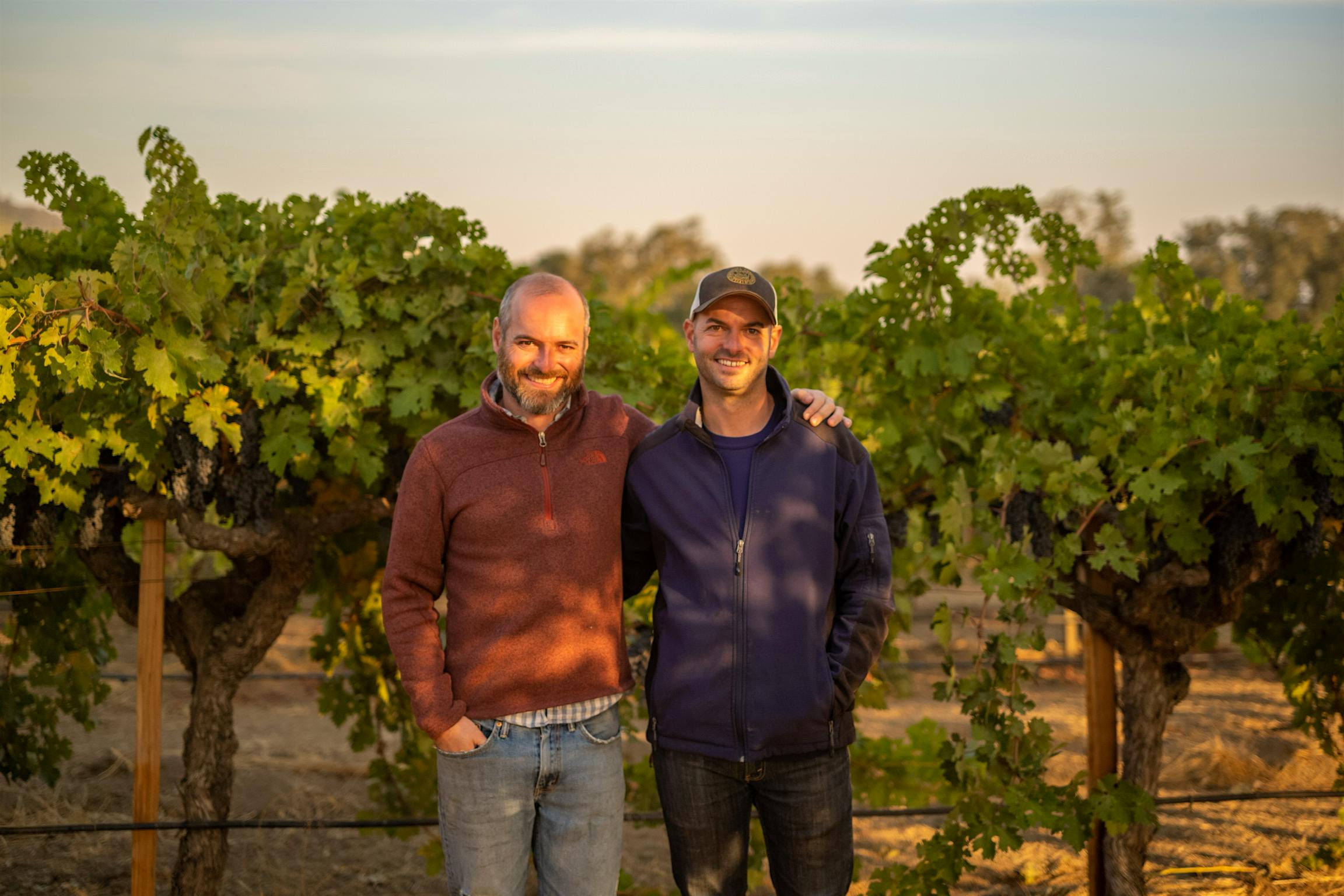  Graeme, left, and Alex MacDonald in To Kalon vineyard.] 