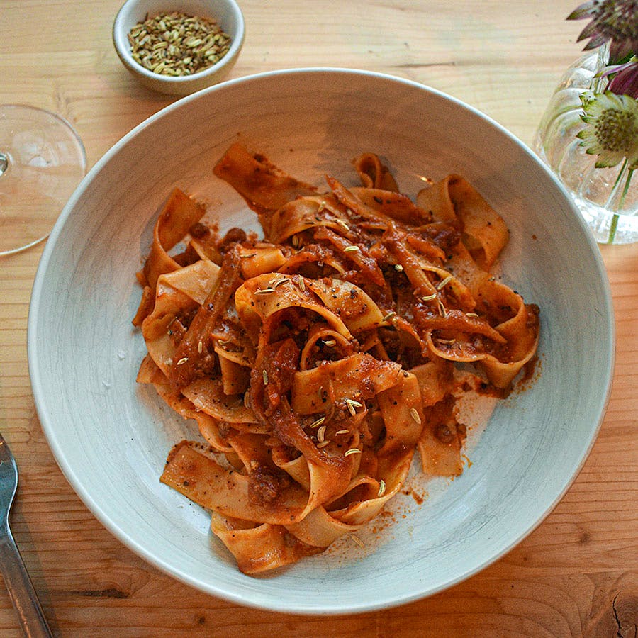 Sweet, vegetal fennel and hearty lamb are great complements to an earthier Chianti Classico.