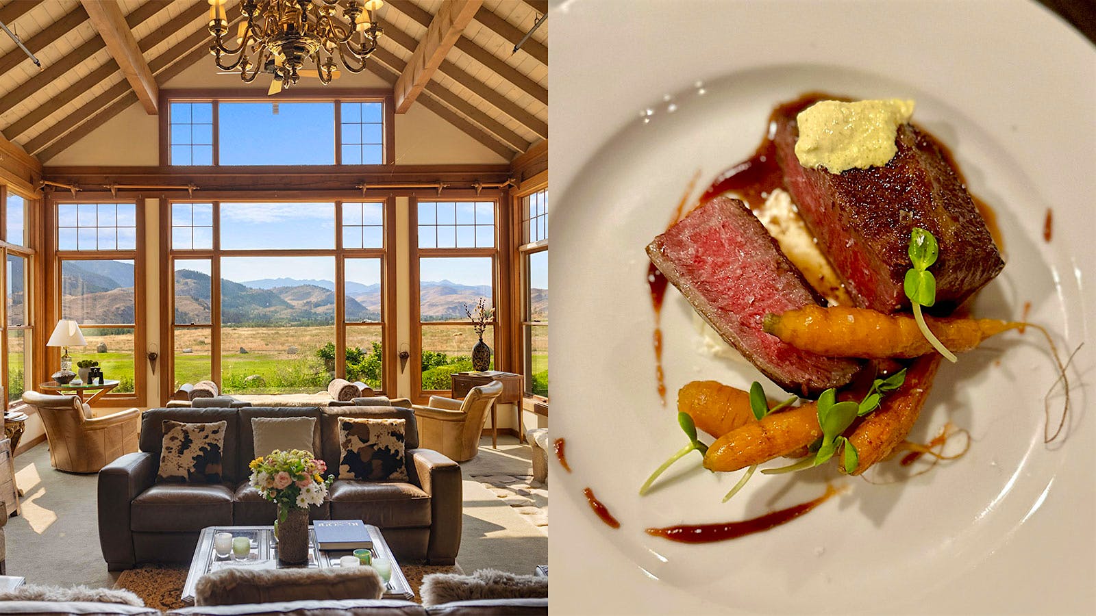 The wild west-styled ranch solely uses Wagyu beef from Washington.