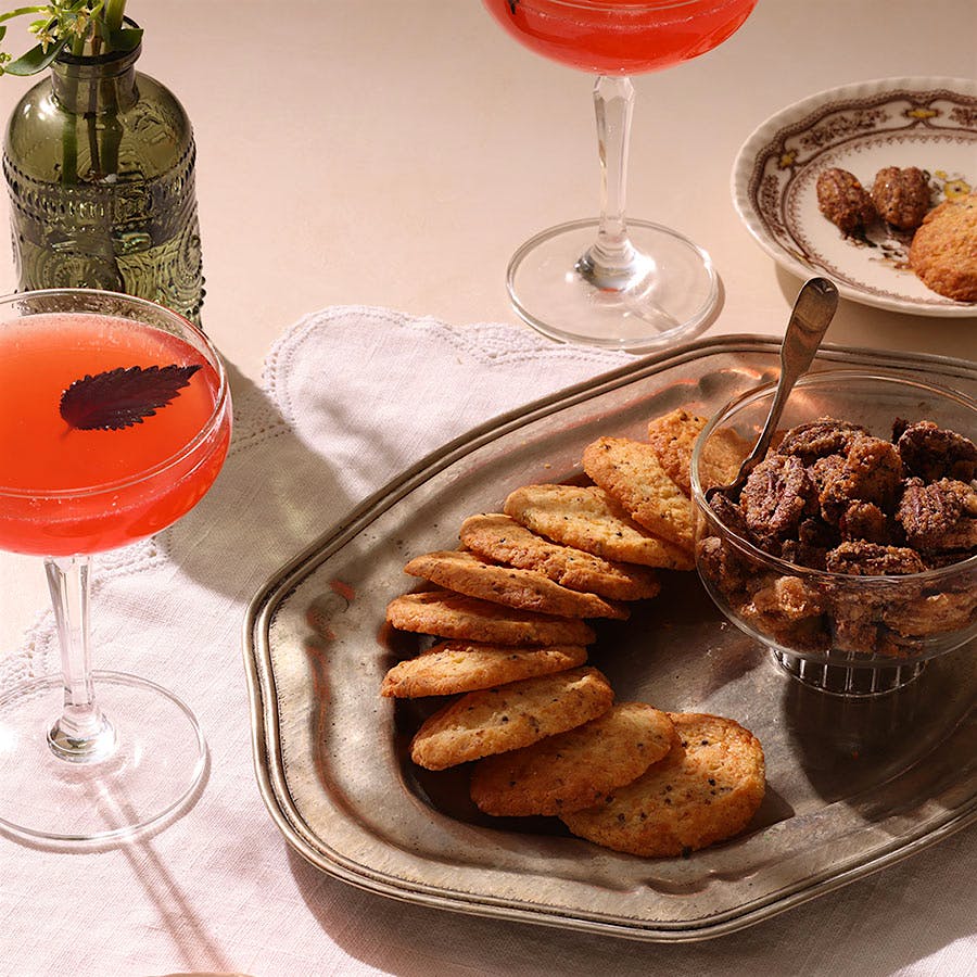 These traditional Kentucky cocktailers from Holly Hill Inn are excellent with sparkling wines and cocktails alike.